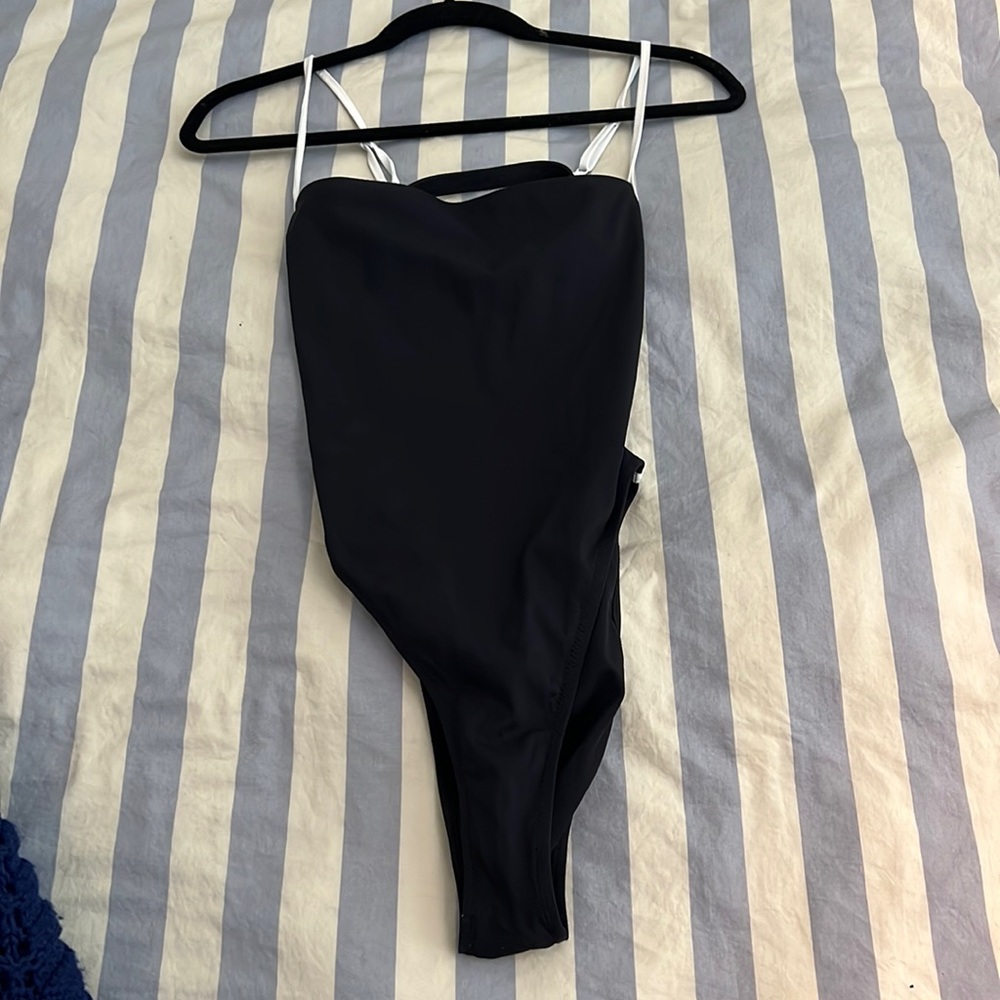 Tropic of C scoop one piece in black